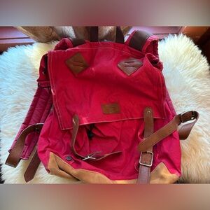 American Eagle Outfitters Red and Brown Women's Backpack